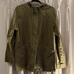 Madewell Olive Green Hooded Jacket